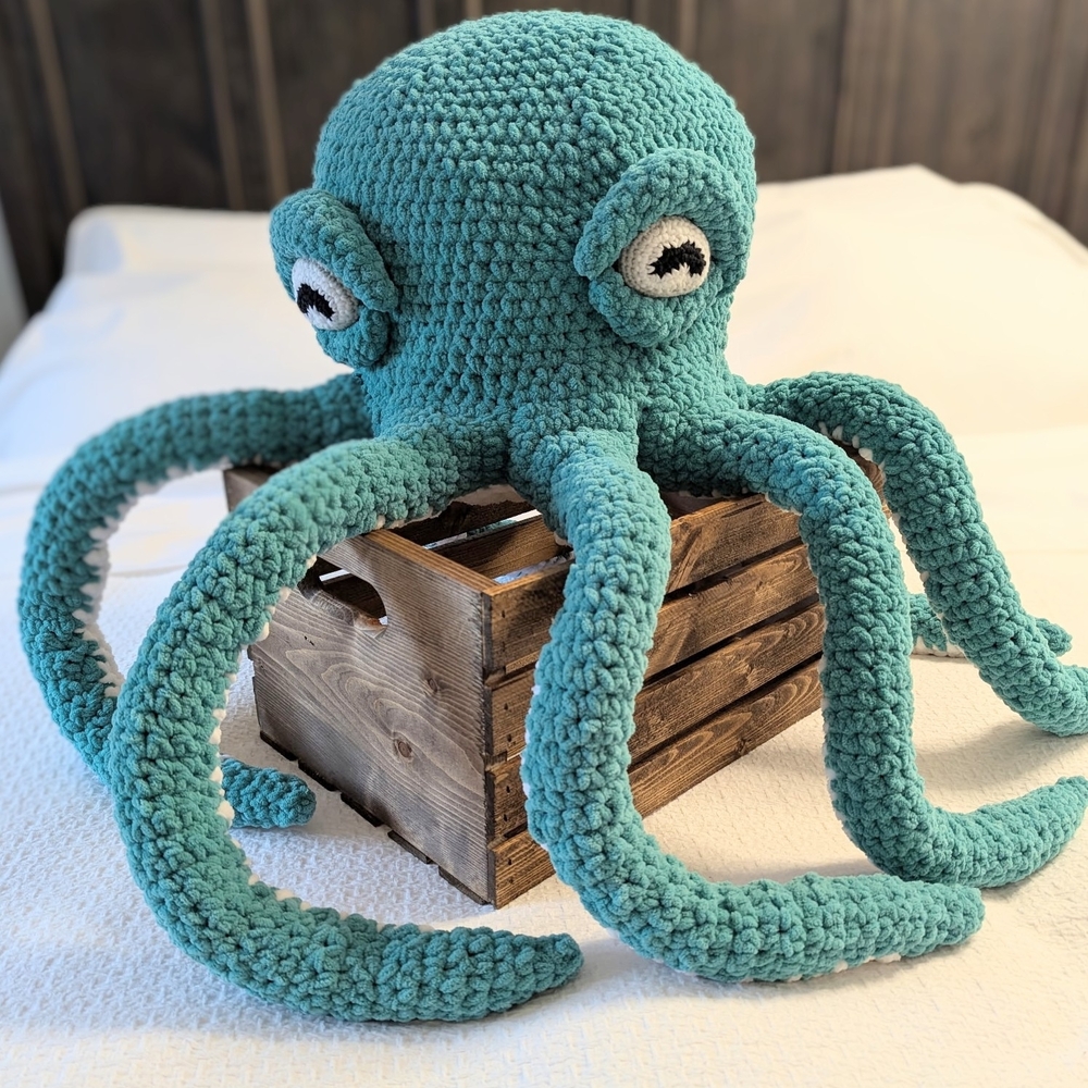 Home Essentials Aqua Plush Octopus